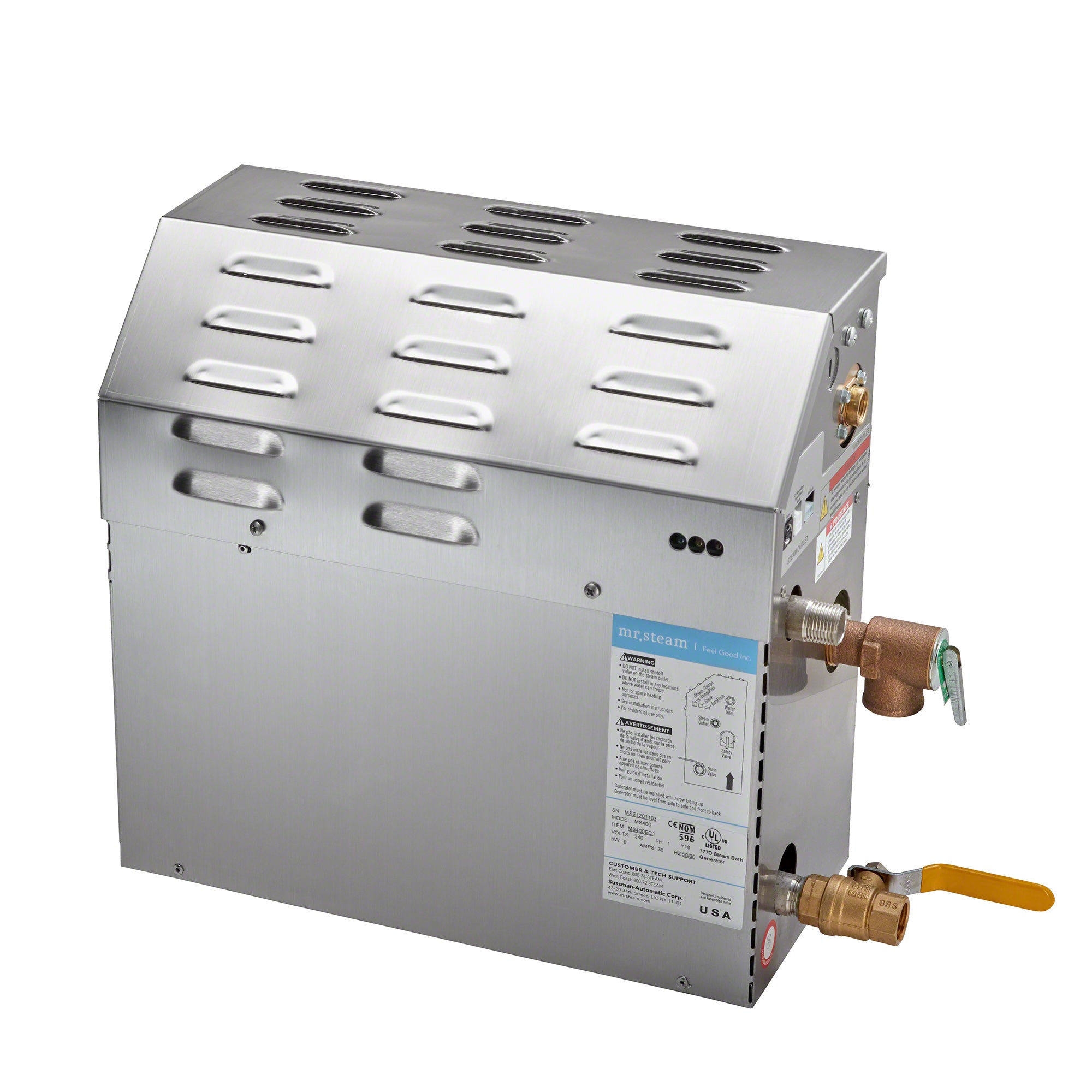 Mr Steam MS (Butler) 7.5 kW (7500 W) Steam Shower Generator Package with iTempoPlus Control