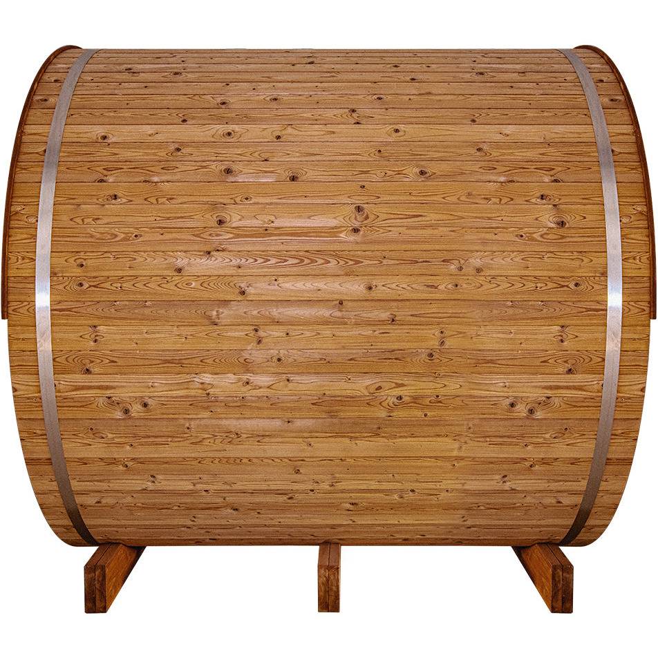 Thermory 6 Person Barrel Sauna No 51 DIY Kit Thermally Modified Spruce Thermory No51-Side.jpg