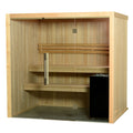 Almost Heaven Oasis 4 Person Indoor Sauna Rustic Cedar,Fir Almost Heaven Sauna Oasis_Vision4PNaturalB.jpg