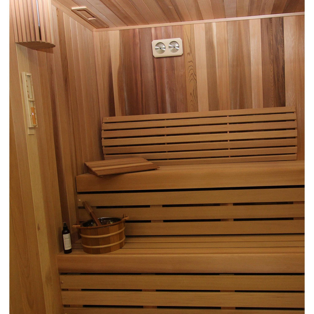 Finnish Sauna Builders 9' x 11' x 7' Pre-Cut Sauna Kit