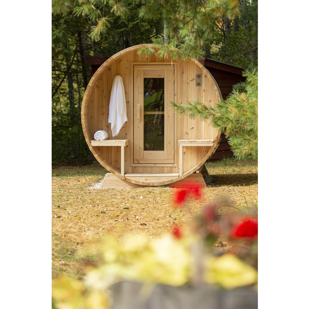 Dundalk Serenity Barrel Sauna  - 6'6" x 6'6" Dundalk LeisureCraft Print_2x2Barrel-6688.jpg