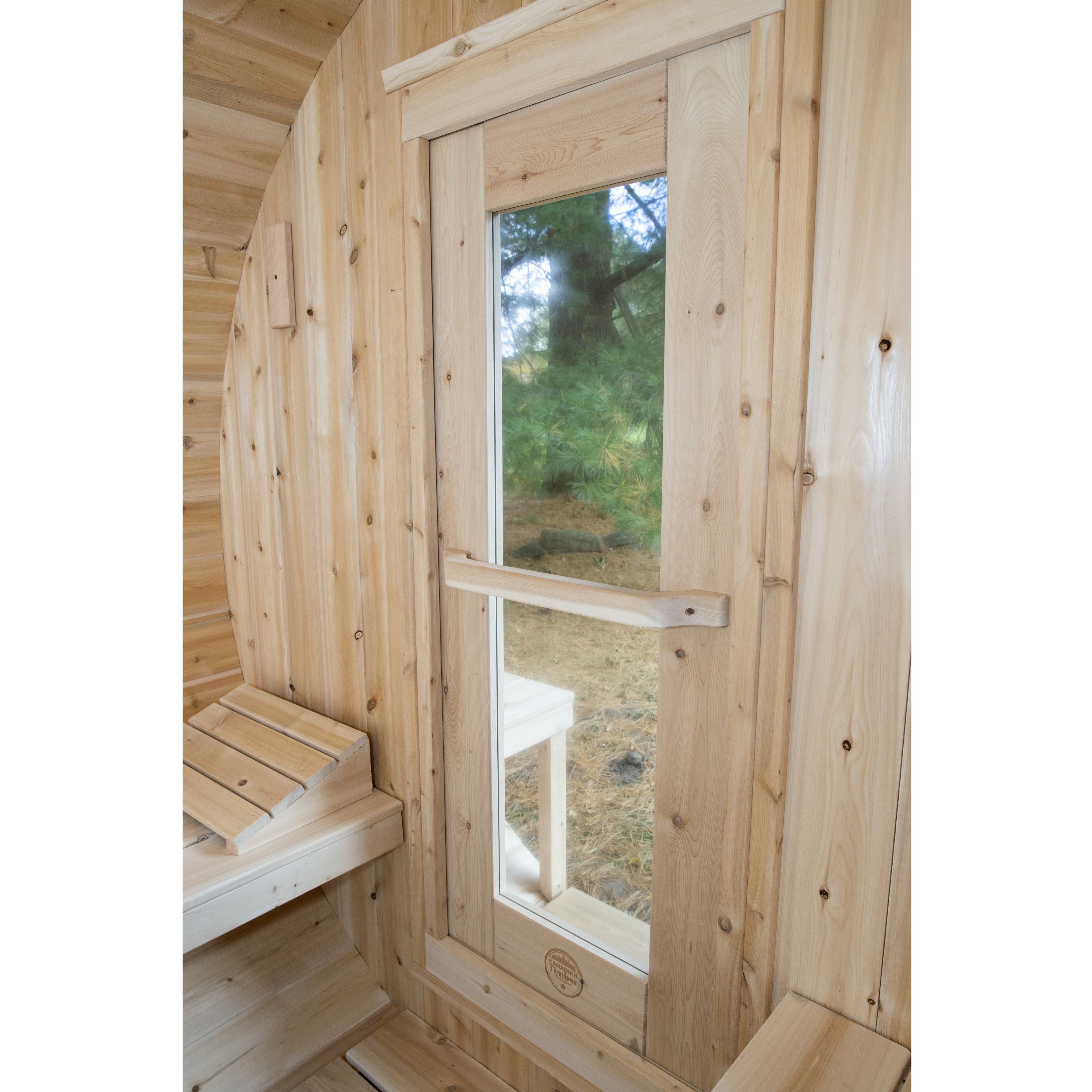 Dundalk Serenity Barrel Sauna  - 6'6" x 6'6" Dundalk LeisureCraft Print_2x2Barrel-6819.jpg