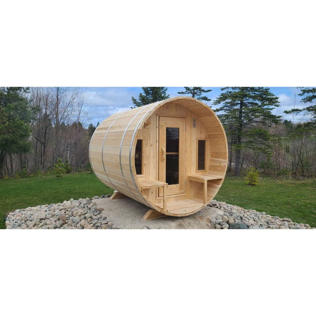 Dundalk Tranquility Barrel Sauna 6'6" x 9'10" Dundalk LeisureCraft Resized_20210421_130037.jpg