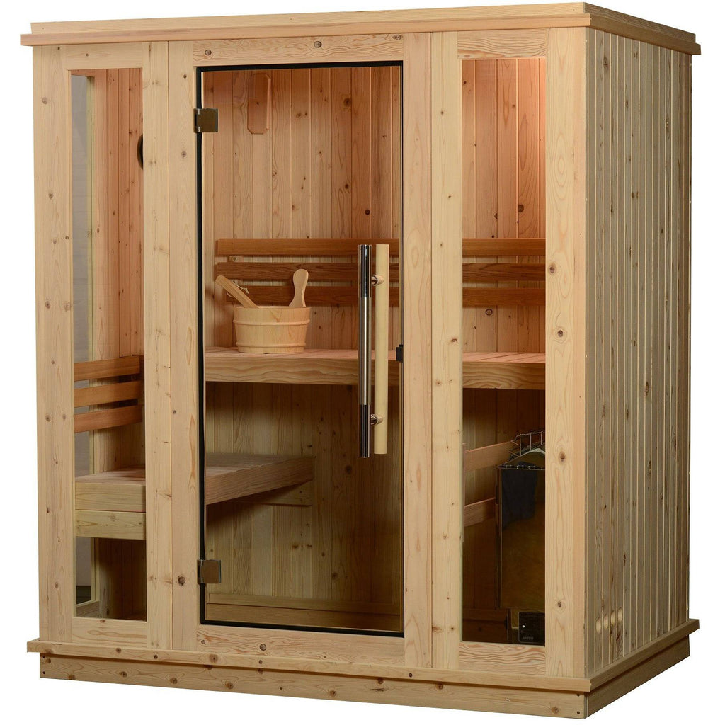 Almost Heaven Auburn 3 Person Indoor Sauna Respite Series Rustic Cedar,Fir Almost Heaven Sauna Respite_Auburn_Rustic_White_BG_1024x1024_2x_4e04858b-6927-4fb0-a283-0ddfb6e6138f.jpg