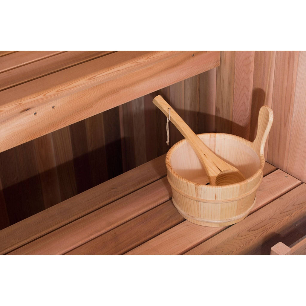 Almost Heaven Bridgeport 6 Person Indoor Sauna Respite Series Rustic Cedar,Fir Almost Heaven Sauna Respite_Bridgeport_Interior_bucket_Ladle_1024x1024_2x_a0c97a86-197f-4c90-b4c8-bc92c396586b.jpg