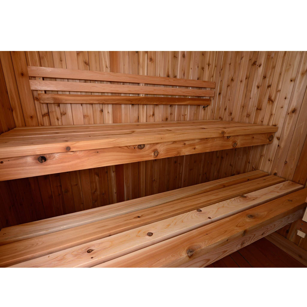 Almost Heaven Rainelle 4 Person Indoor Sauna Respite Series Rustic Cedar,Fir Almost Heaven Sauna Respite_Grayson_Interior_bench_rustic_cedar_1_1024x1024_2x_5eafa586-a57e-4c78-b947-d9ad385581e4.jpg