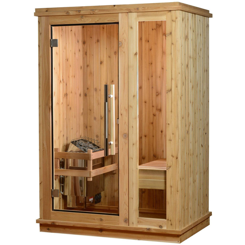 Almost Heaven Logan 1 Person Indoor Sauna Respite Series Rustic Cedar,Fir Almost Heaven Sauna Respite_Logan_Rustic_white_BG_1024x1024_2x_556d0c8b-ec0c-46c4-b874-577ec0b2ca9f.jpg