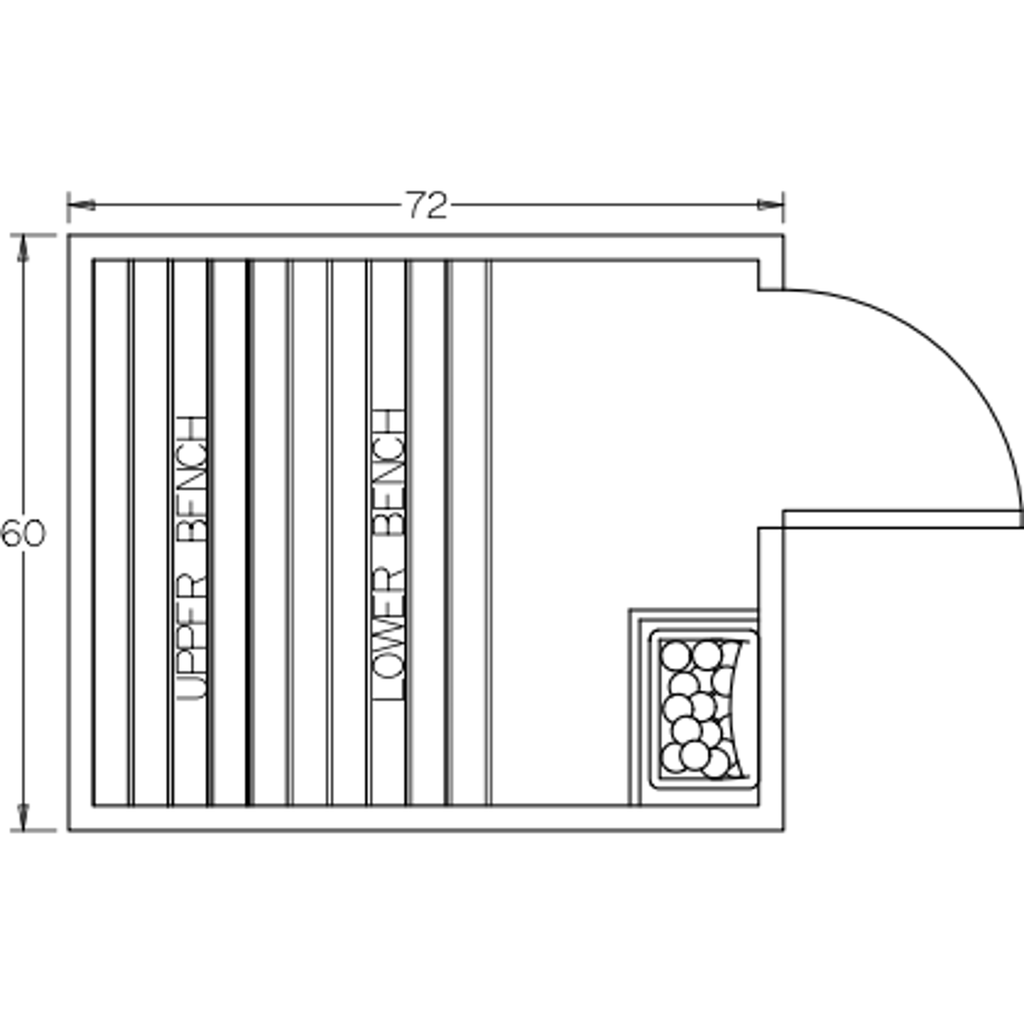 Finnish Sauna Builders 5' x 6' x 7' Pre-Built Indoor Sauna Kit Clear Cedar / Option 2 Finnish Sauna Builders ScreenShot2022-10-04at10.37.33AM.png