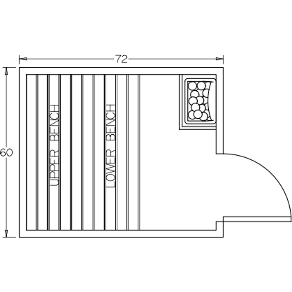 Finnish Sauna Builders 5' x 6' x 7' Pre-Built Indoor Sauna Kit Clear Cedar / Option 4 Finnish Sauna Builders ScreenShot2022-10-04at10.37.45AM.png