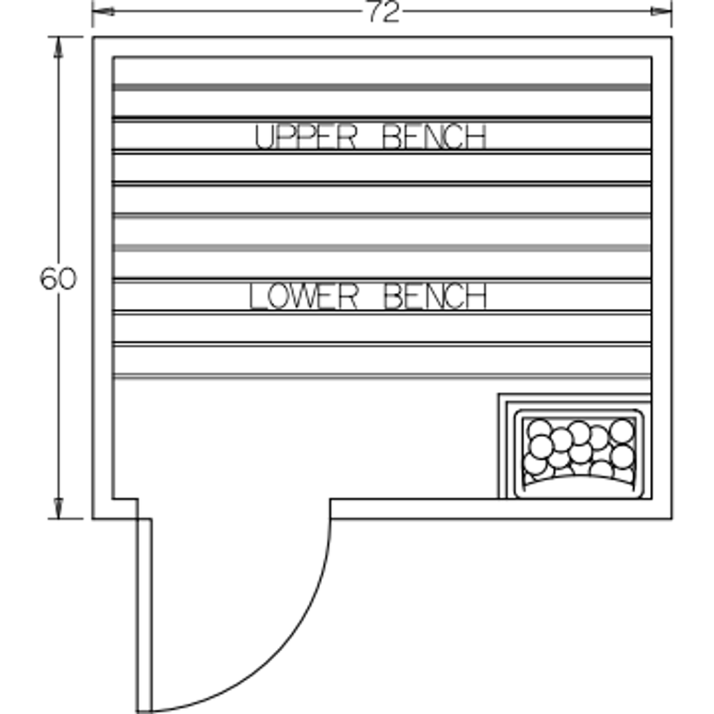Finnish Sauna Builders 5' x 6' x 7' Pre-Built Indoor Sauna Kit Clear Cedar / Option 8 Finnish Sauna Builders ScreenShot2022-10-04at10.38.20AM.png