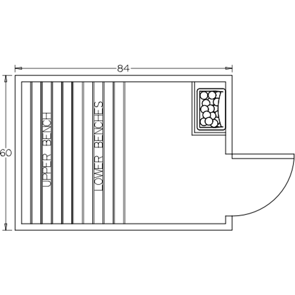 Finnish Sauna Builders 5' x 7' x 7' Pre-Built Indoor Sauna Kit Clear Cedar / Option 3 Finnish Sauna Builders ScreenShot2022-10-04at10.47.26AM.png