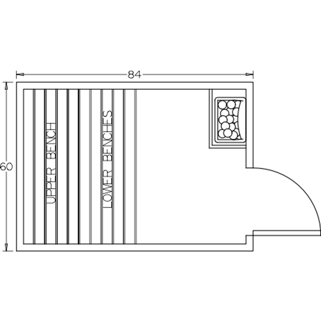 Finnish Sauna Builders 5' x 7' x 7' Pre-Built Indoor Sauna Kit Clear Cedar / Option 4 Finnish Sauna Builders ScreenShot2022-10-04at10.47.31AM.png