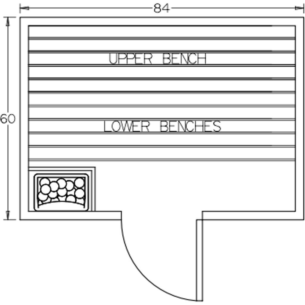 Finnish Sauna Builders 5' x 7' x 7' Pre-Built Indoor Sauna Kit Clear Cedar / Option 7 Finnish Sauna Builders ScreenShot2022-10-04at10.47.52AM.png