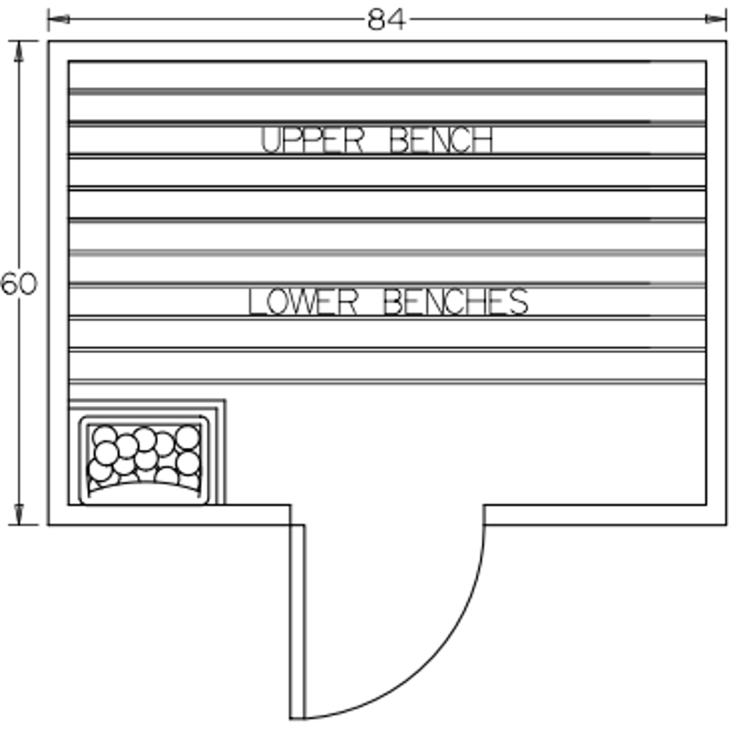 Finnish Sauna Builders 5' x 7' x 7' Pre-Built Indoor Sauna Kit Clear Cedar / Option 8 Finnish Sauna Builders ScreenShot2022-10-04at10.48.00AM.png