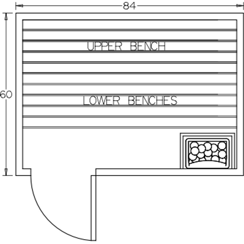 Finnish Sauna Builders 5' x 7' x 7' Pre-Built Indoor Sauna Kit Clear Cedar / Option 9 Finnish Sauna Builders ScreenShot2022-10-04at10.48.07AM.png