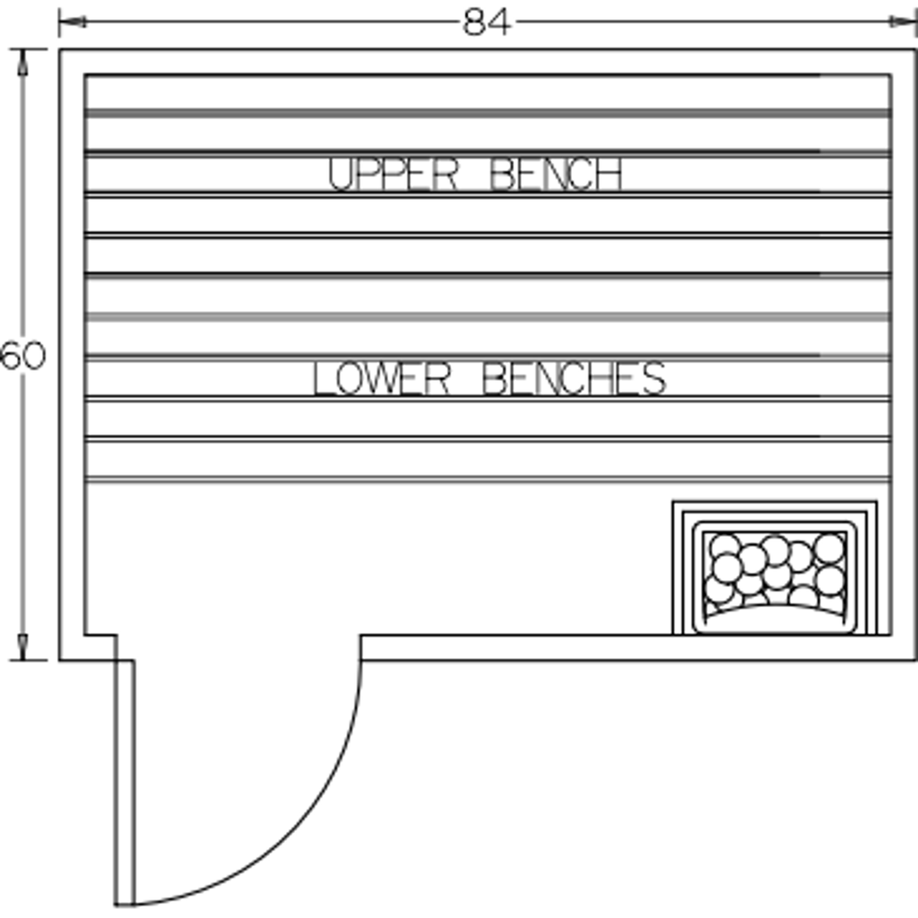 Finnish Sauna Builders 5' x 7' x 7' Pre-Built Indoor Sauna Kit Clear Cedar / Option 10 Finnish Sauna Builders ScreenShot2022-10-04at10.48.14AM.png
