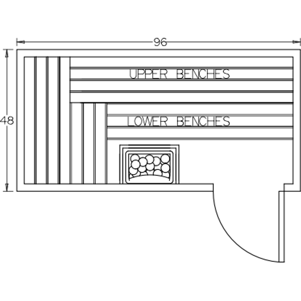 Finnish Sauna Builders 4' x 8' x 7' Pre-Built Indoor Sauna Kit Clear Cedar / Option 1 Finnish Sauna Builders ScreenShot2022-10-04at10.53.27AM.png