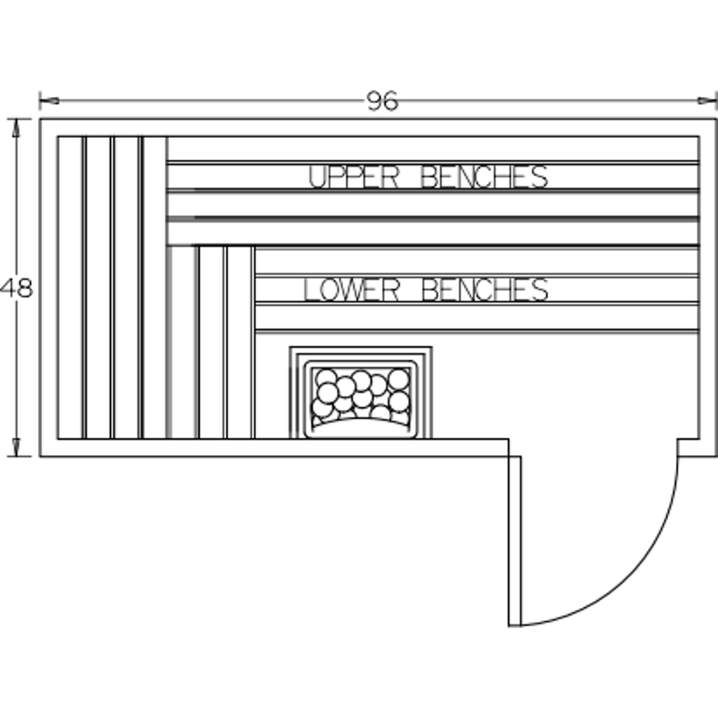 Finnish Sauna Builders 4' x 8' x 7' Pre-Built Indoor Sauna Kit Clear Cedar / Option 2 Finnish Sauna Builders ScreenShot2022-10-04at10.53.34AM.png