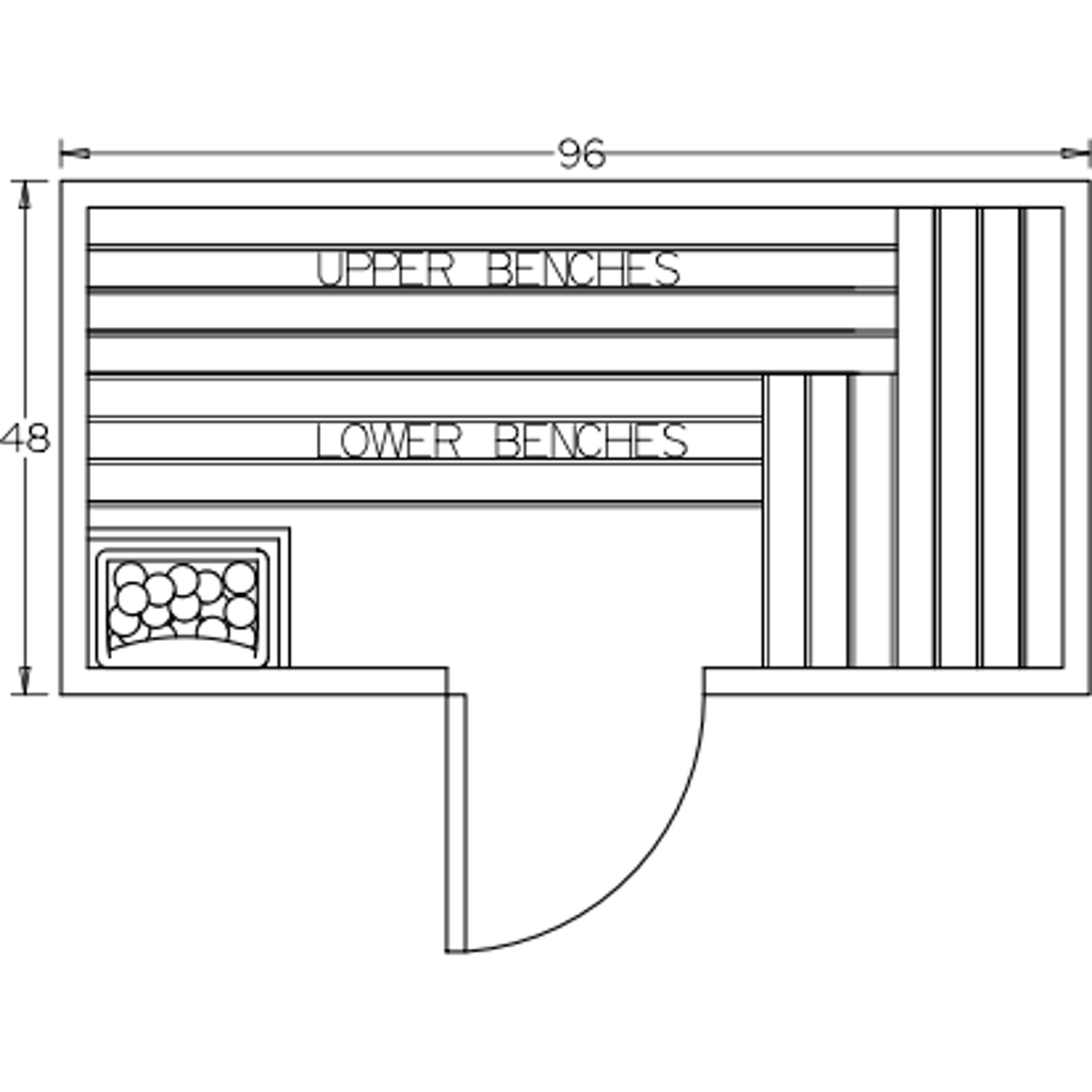 Finnish Sauna Builders 4' x 8' x 7' Pre-Built Indoor Sauna Kit Clear Cedar / Option 4 Finnish Sauna Builders ScreenShot2022-10-04at10.53.46AM.png