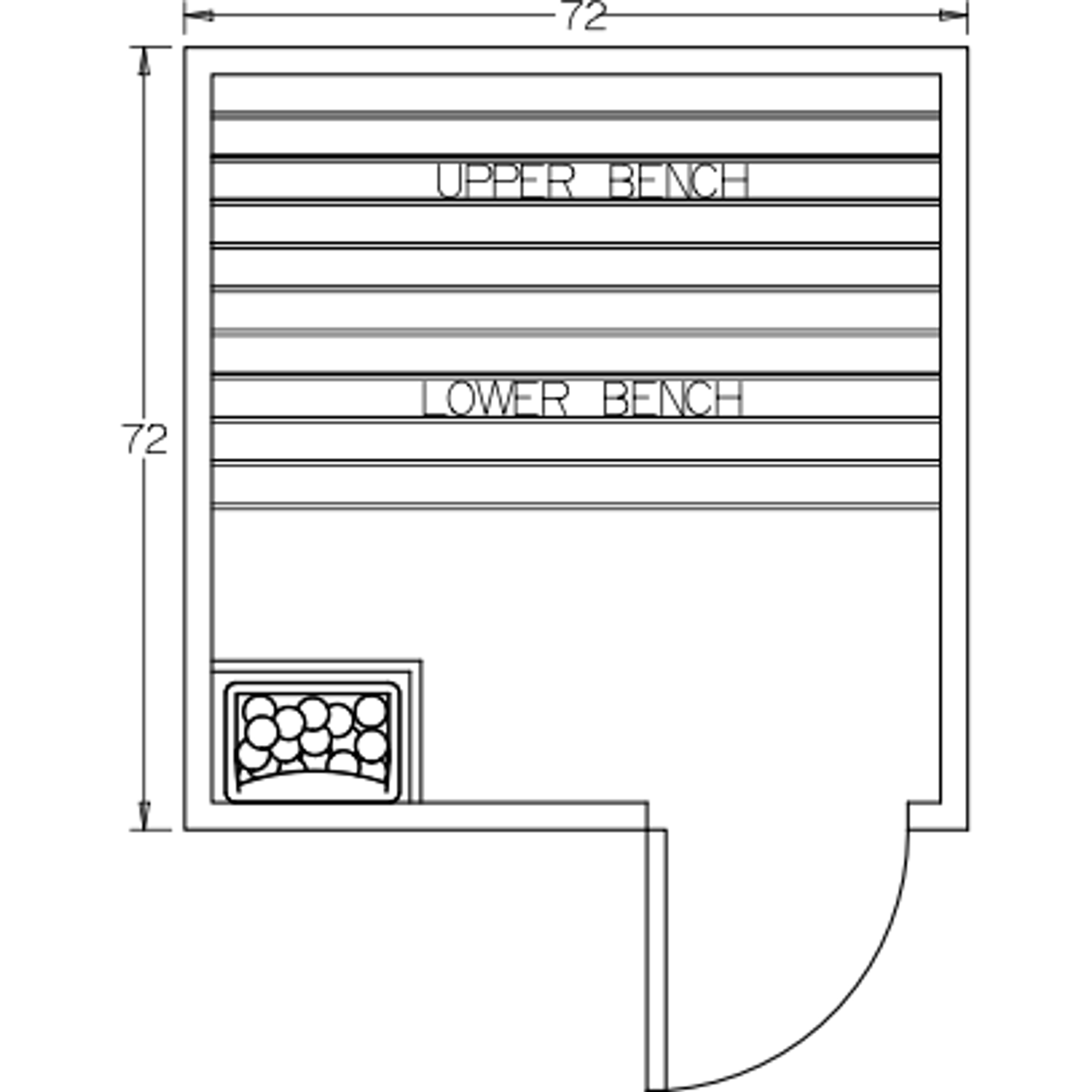 Finnish Sauna Builders 6' x 6' x 7' Pre-Built Indoor Sauna Kit Clear Cedar / Option 2 Finnish Sauna Builders ScreenShot2022-10-04at11.06.28AM.png