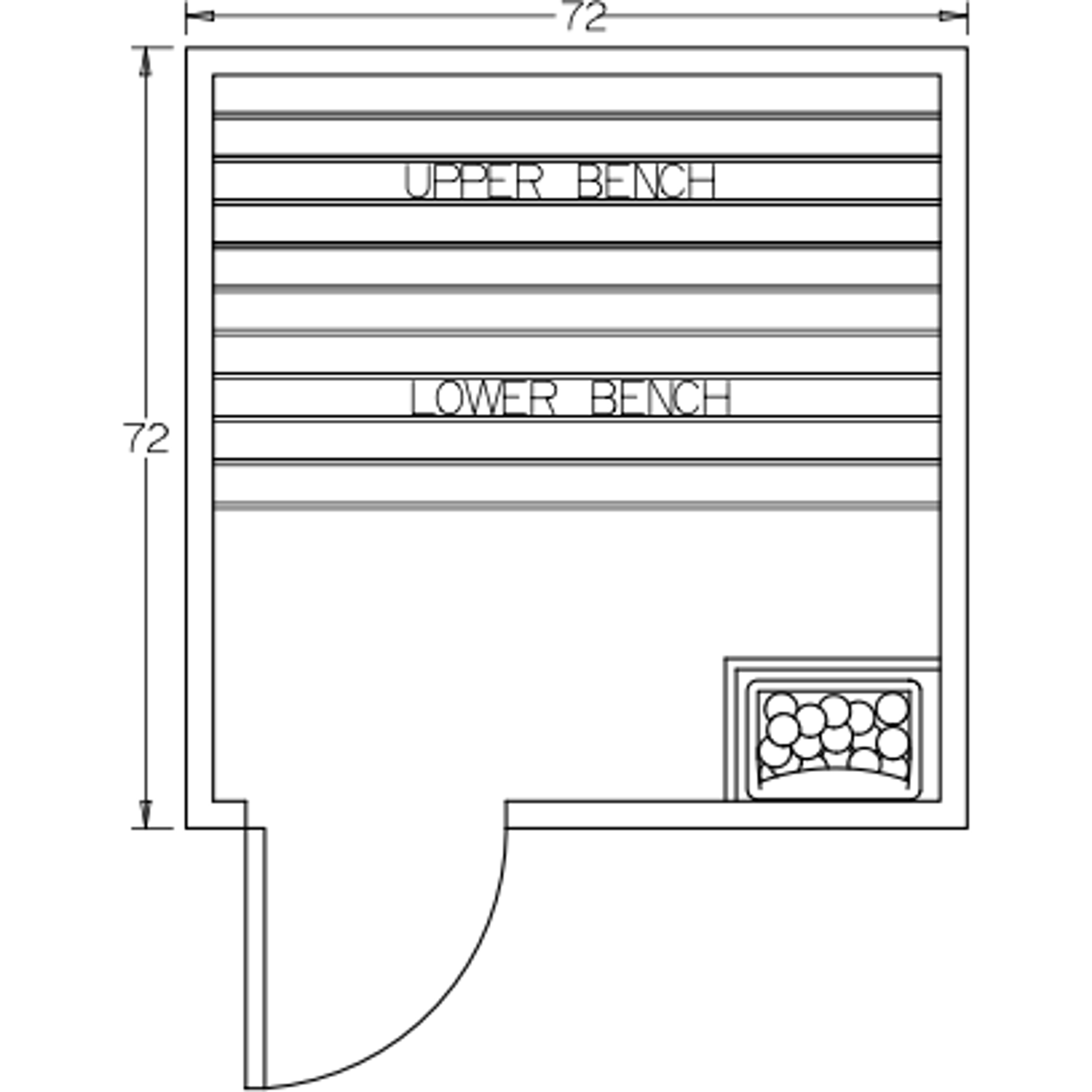 Finnish Sauna Builders 6' x 6' x 7' Pre-Built Indoor Sauna Kit Clear Cedar / Option 6 Finnish Sauna Builders ScreenShot2022-10-04at11.06.57AM.png