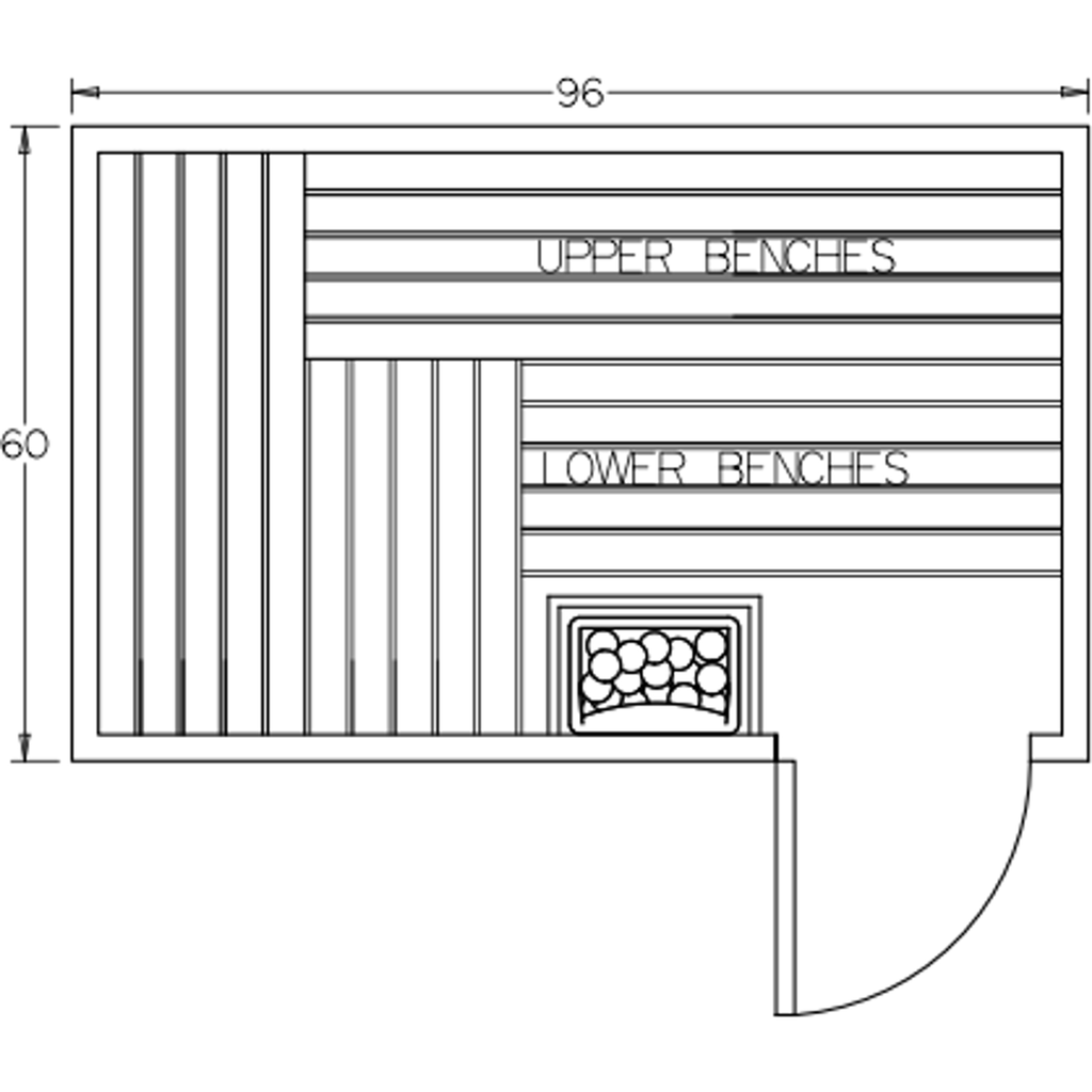 Finnish Sauna Builders 5' x 8' x 7' Pre-Built Indoor Sauna Kit Clear Cedar / Option 2 Finnish Sauna Builders ScreenShot2022-10-04at12.50.37PM.png