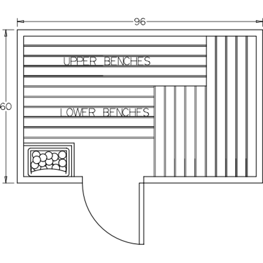 Finnish Sauna Builders 5' x 8' x 7' Pre-Built Indoor Sauna Kit Clear Cedar / Option 3 Finnish Sauna Builders ScreenShot2022-10-04at12.50.44PM.png
