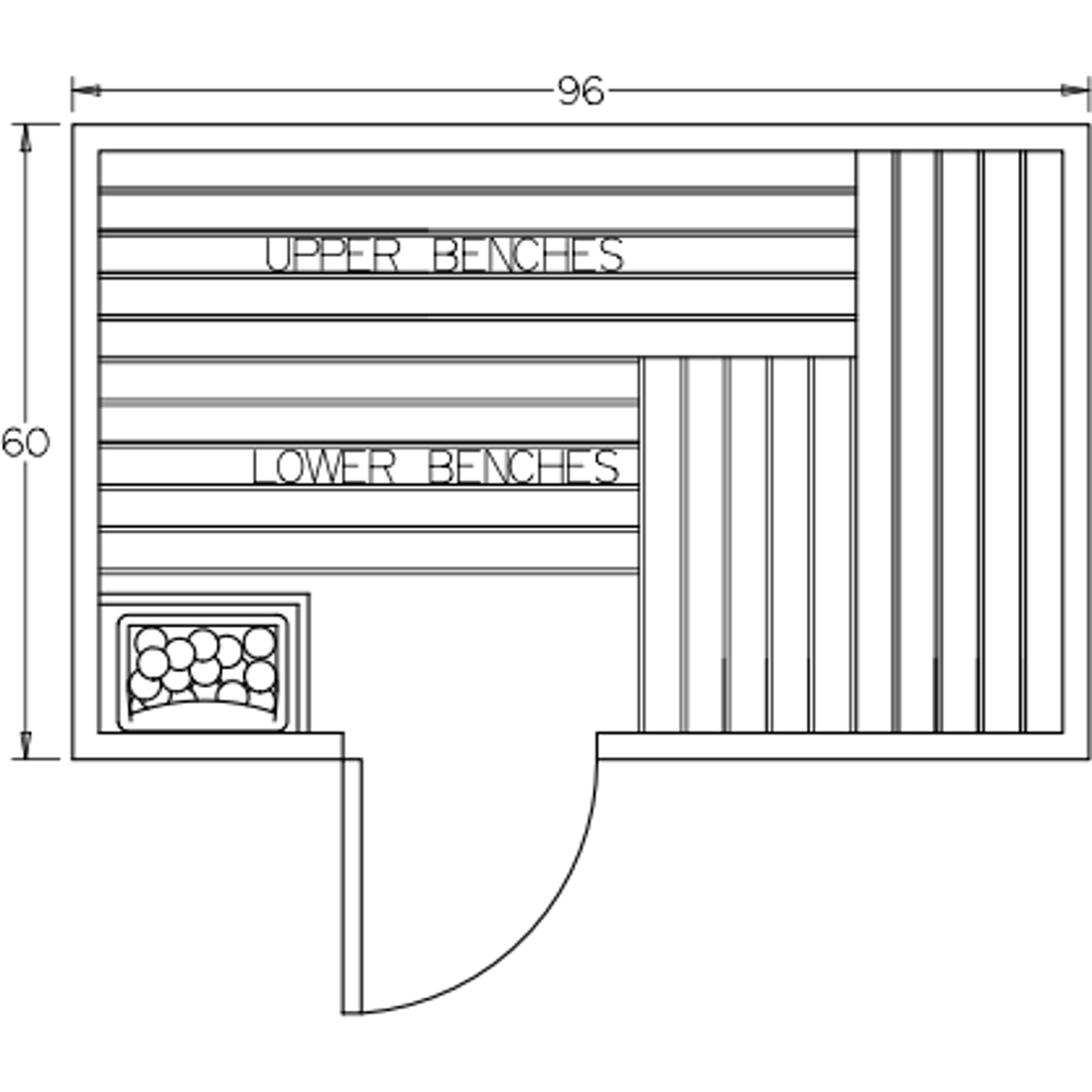 Finnish Sauna Builders 5' x 8' x 7' Pre-Built Indoor Sauna Kit Clear Cedar / Option 4 Finnish Sauna Builders ScreenShot2022-10-04at12.50.50PM.png