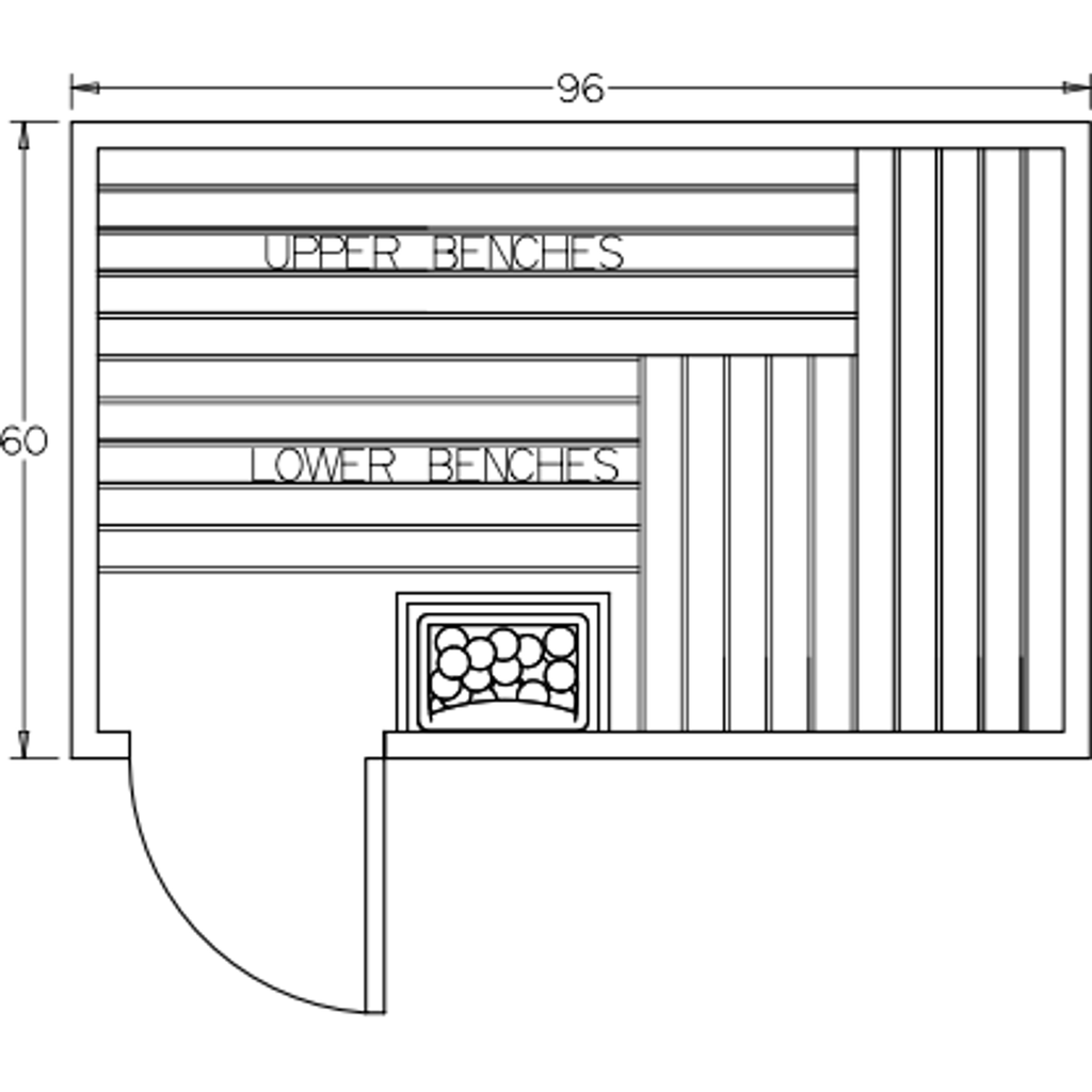 Finnish Sauna Builders 5' x 8' x 7' Pre-Built Indoor Sauna Kit Clear Cedar / Option 5 Finnish Sauna Builders ScreenShot2022-10-04at12.51.05PM.png