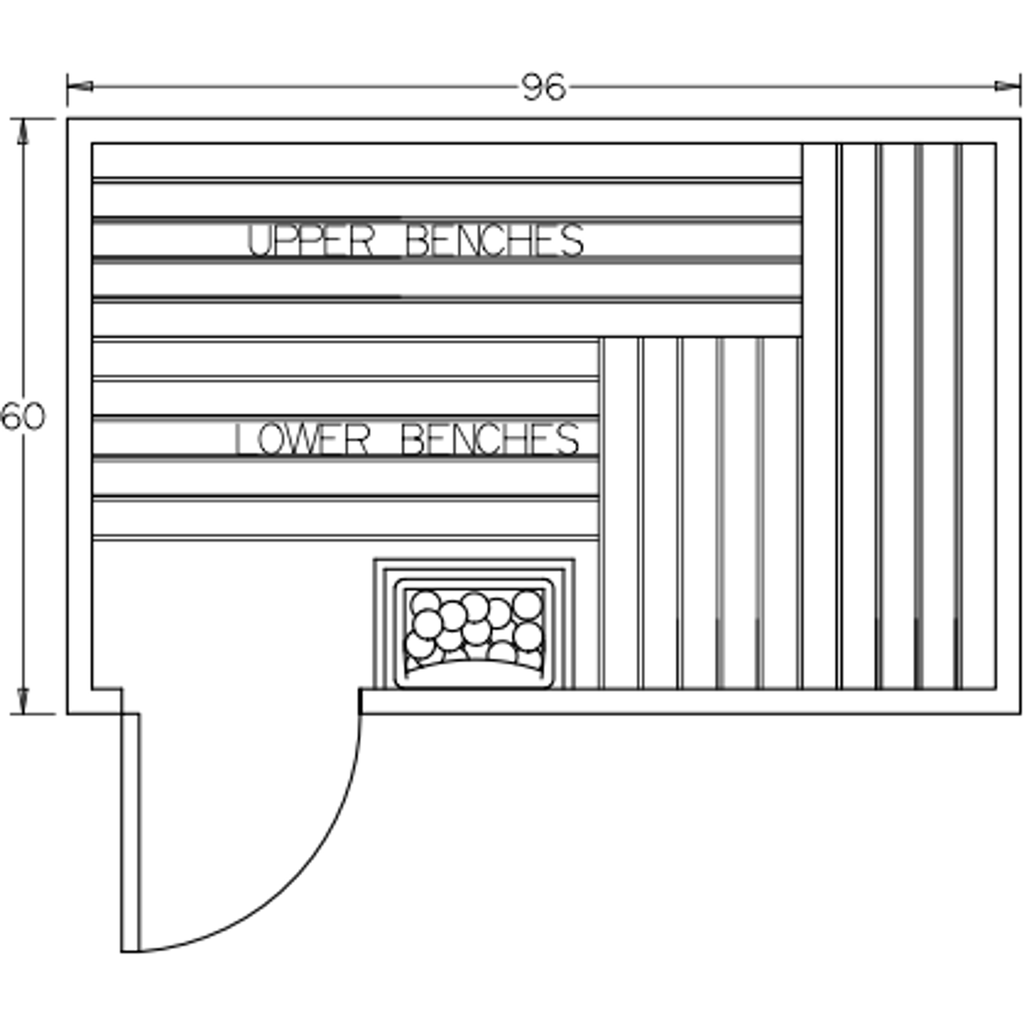 Finnish Sauna Builders 5' x 8' x 7' Pre-Built Indoor Sauna Kit Clear Cedar / Option 6 Finnish Sauna Builders ScreenShot2022-10-04at12.51.14PM.png