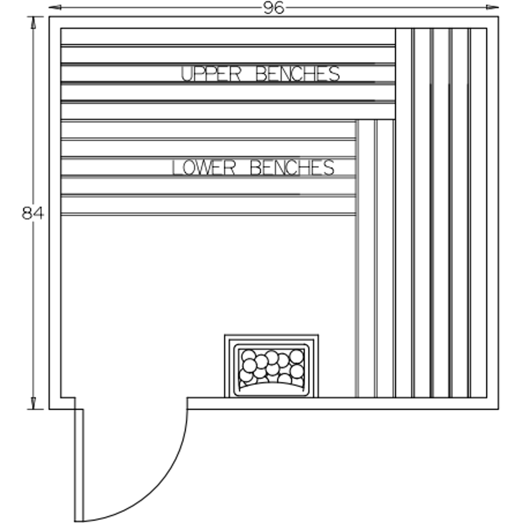 Finnish Sauna Builders 7' x 8' x 7' Pre-Built Indoor Sauna Kit Clear Cedar / Option 6 Finnish Sauna Builders ScreenShot2022-10-04at4.31.18PM.png