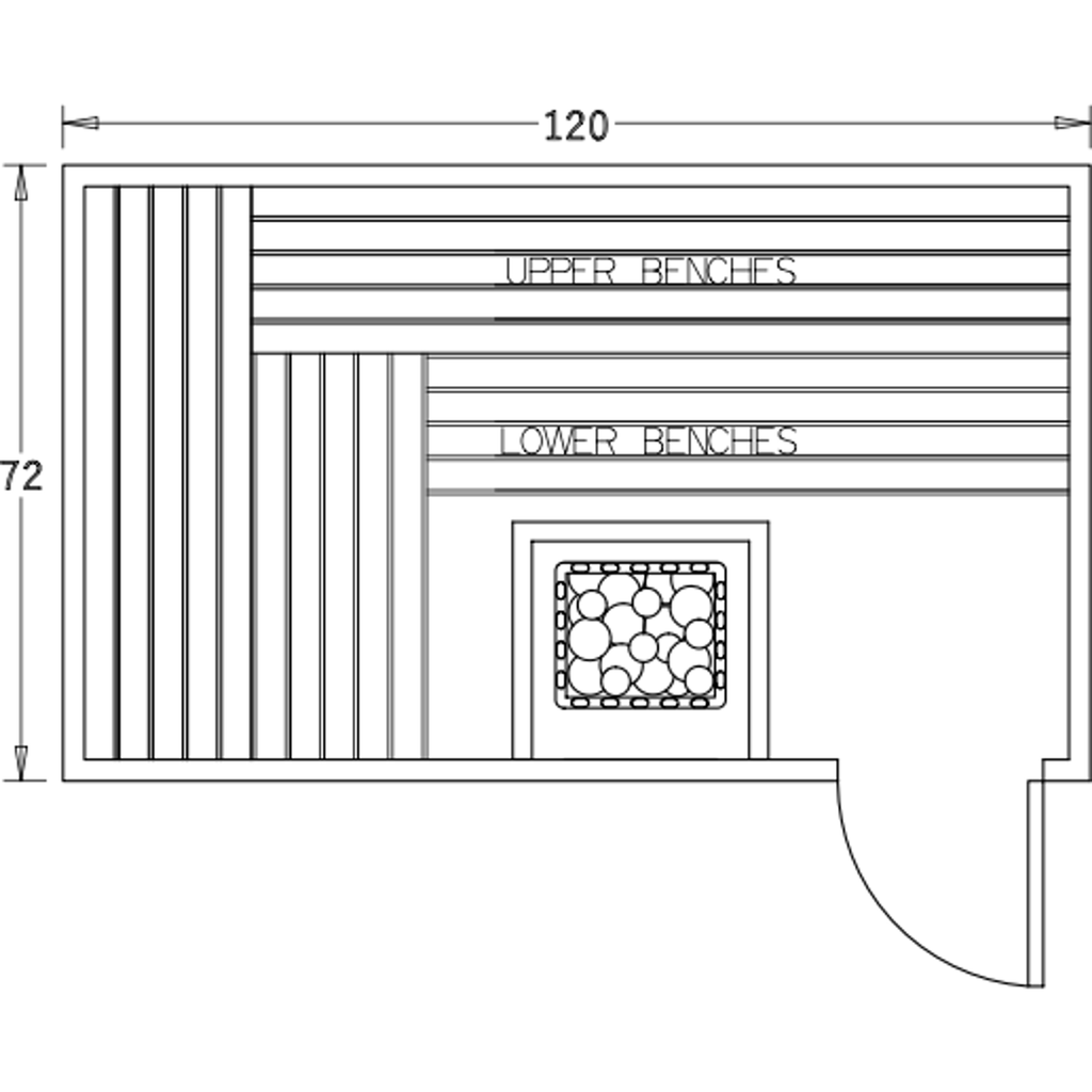 Finnish Sauna Builders 6' x 10' x 7' Pre-Built Indoor Sauna Kit Clear Cedar / Option 1 Finnish Sauna Builders ScreenShot2022-10-04at4.41.30PM.png