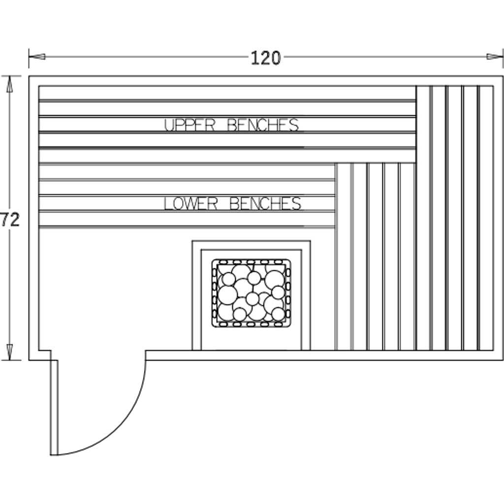 Finnish Sauna Builders 6' x 10' x 7' Pre-Built Indoor Sauna Kit Clear Cedar / Option 6 Finnish Sauna Builders ScreenShot2022-10-04at4.42.12PM.png