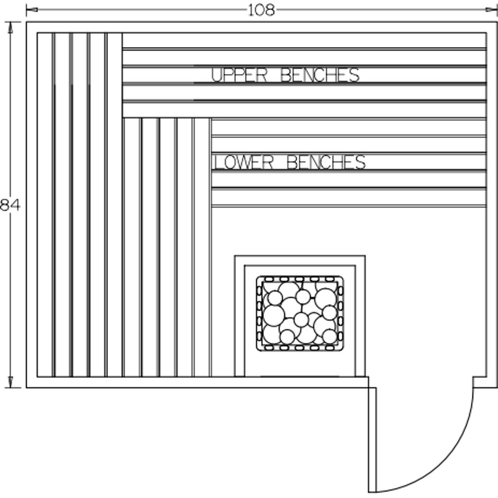 Finnish Sauna Builders 7' x 9' x 7' Pre-Built Indoor Sauna Kit Clear Cedar / Option 2 Finnish Sauna Builders ScreenShot2022-10-04at4.46.18PM.png