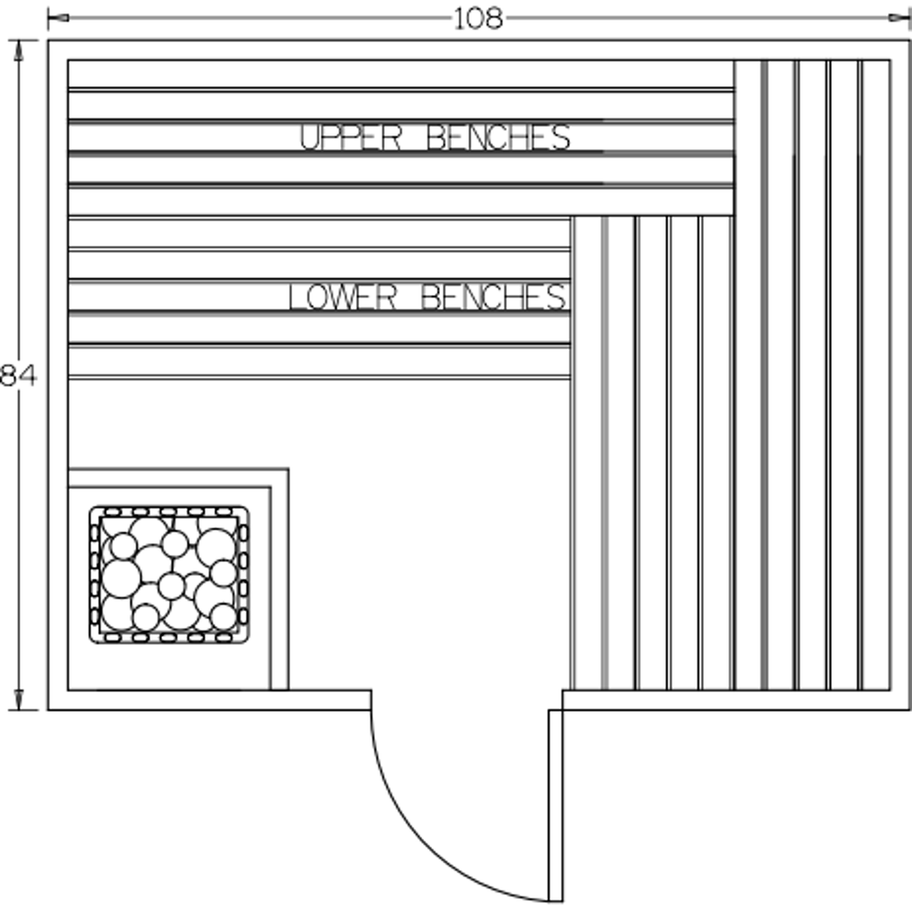 Finnish Sauna Builders 7' x 9' x 7' Pre-Built Indoor Sauna Kit Clear Cedar / Option 3 Finnish Sauna Builders ScreenShot2022-10-04at4.46.25PM.png