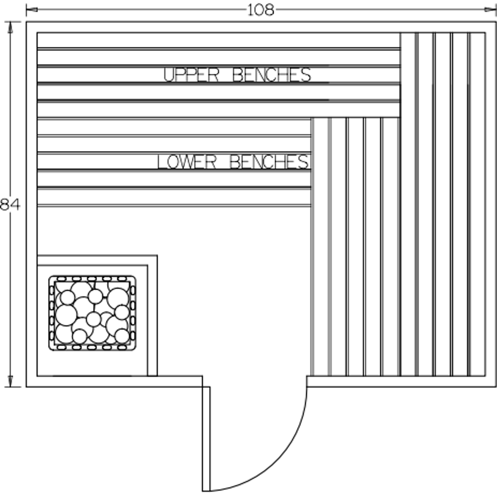 Finnish Sauna Builders 7' x 9' x 7' Pre-Built Indoor Sauna Kit Clear Cedar / Option 4 Finnish Sauna Builders ScreenShot2022-10-04at4.46.41PM.png