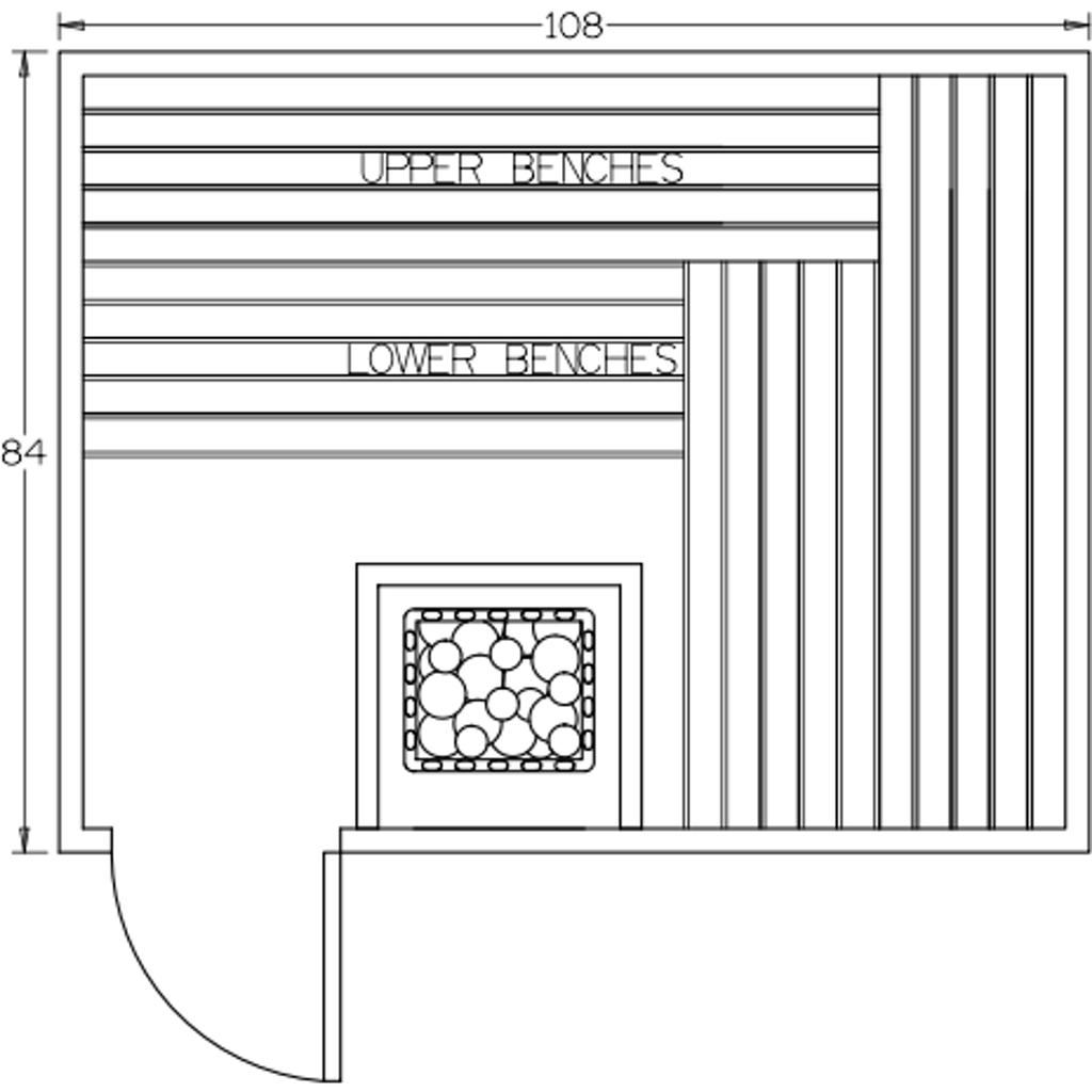 Finnish Sauna Builders 7' x 9' x 7' Pre-Built Indoor Sauna Kit Clear Cedar / Option 5 Finnish Sauna Builders ScreenShot2022-10-04at4.46.50PM.png