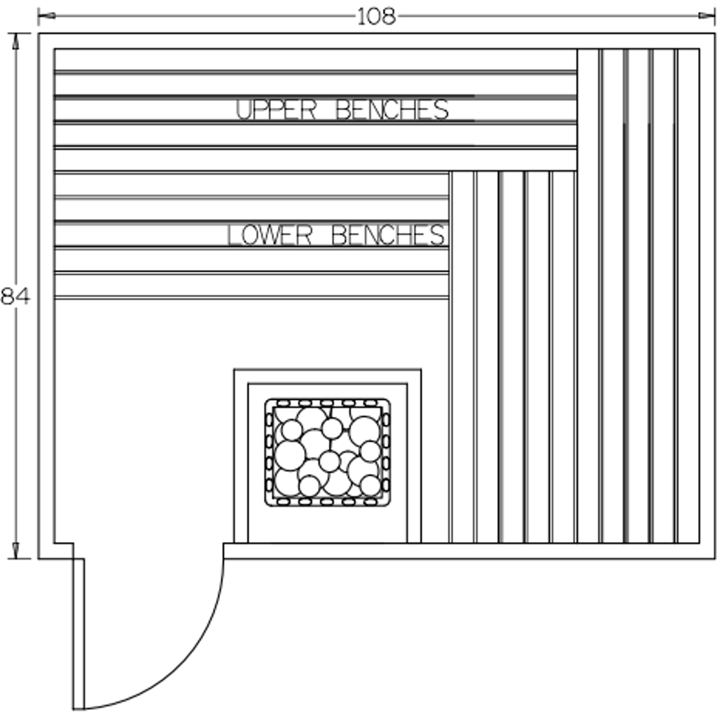 Finnish Sauna Builders 7' x 9' x 7' Pre-Built Indoor Sauna Kit Clear Cedar / Option 6 Finnish Sauna Builders ScreenShot2022-10-04at4.46.57PM.png