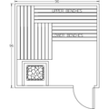Finnish Sauna Builders 8' x 8' x 7' Pre-Built Indoor Sauna Kit Clear Cedar / Option 1 Finnish Sauna Builders ScreenShot2022-10-04at4.51.54PM.png