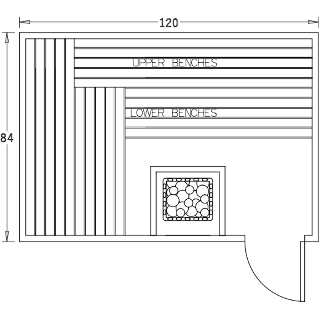 Finnish Sauna Builders 7' x 10' x 7' Pre-Built Indoor Sauna Kit Clear Cedar / Option 1 Finnish Sauna Builders ScreenShot2022-10-04at5.01.27PM.png