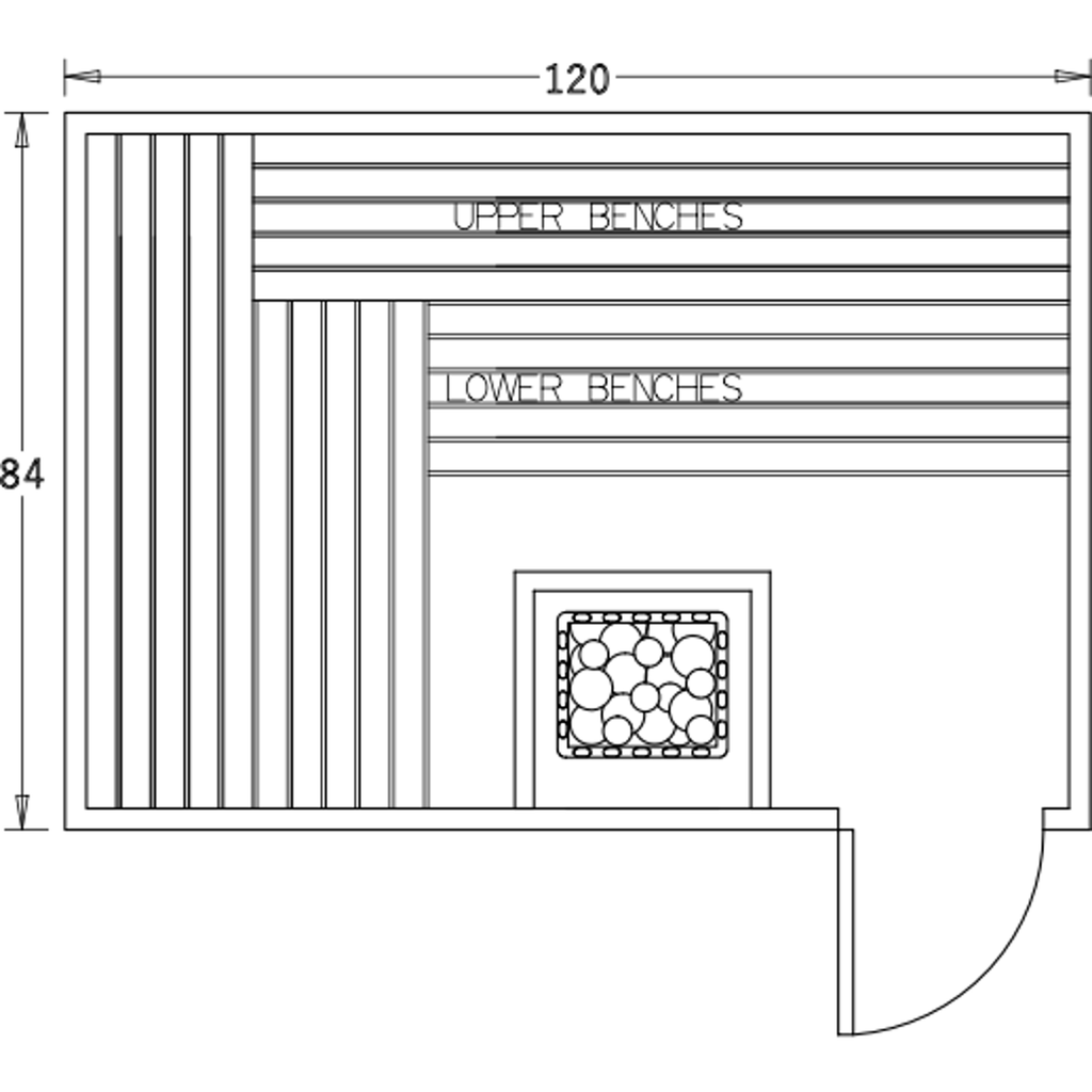 Finnish Sauna Builders 7' x 10' x 7' Pre-Built Indoor Sauna Kit Clear Cedar / Option 2 Finnish Sauna Builders ScreenShot2022-10-04at5.01.33PM.png