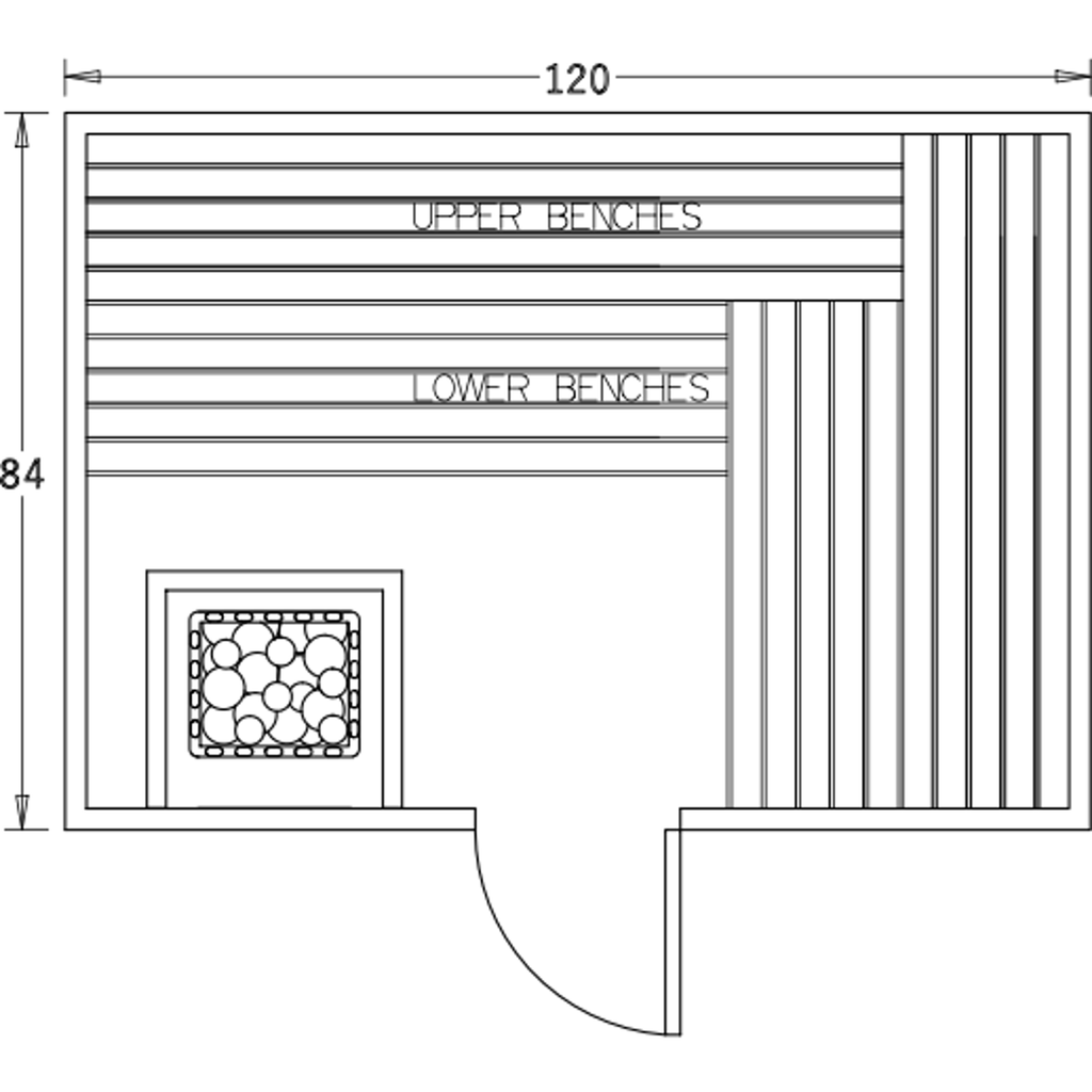 Finnish Sauna Builders 7' x 10' x 7' Pre-Built Indoor Sauna Kit Clear Cedar / Option 3 Finnish Sauna Builders ScreenShot2022-10-04at5.01.40PM.png