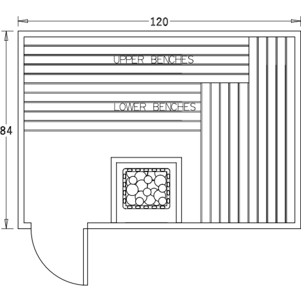 Finnish Sauna Builders 7' x 10' x 7' Pre-Built Indoor Sauna Kit Clear Cedar / Option 5 Finnish Sauna Builders ScreenShot2022-10-04at5.01.54PM.png