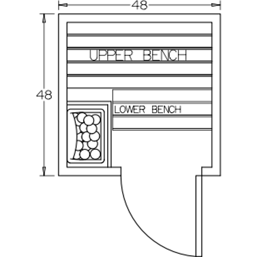 Finnish Sauna Builders 4' x 4' x 7' Pre-Built Indoor Sauna Kit Clear Cedar / Option 1 Finnish Sauna Builders ScreenShot2022-10-04at9.30.37AM.png