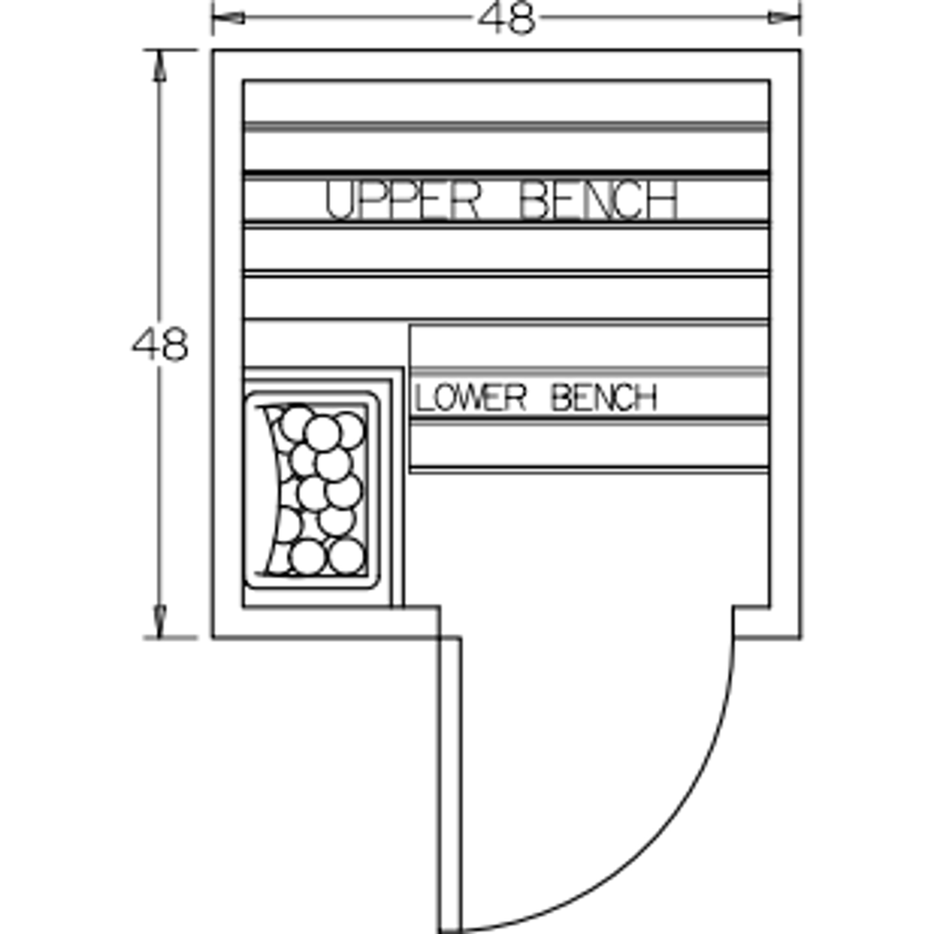 Finnish Sauna Builders 4' x 4' x 7' Pre-Built Indoor Sauna Kit Clear Cedar / Option 2 Finnish Sauna Builders ScreenShot2022-10-04at9.30.44AM.png