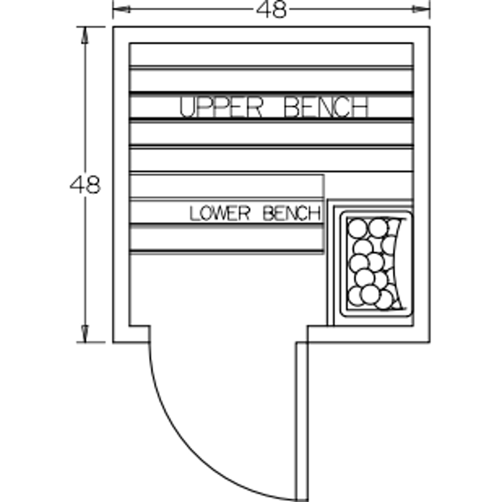 Finnish Sauna Builders 4' x 4' x 7' Pre-Built Indoor Sauna Kit Clear Cedar / Option 3 Finnish Sauna Builders ScreenShot2022-10-04at9.30.52AM.png