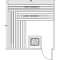 Finnish Sauna Builders 9' x 9' x 7' Pre-Built Indoor Sauna Kit Clear Cedar / Option 1 Finnish Sauna Builders ScreenShot2022-10-05at2.33.51PM.png