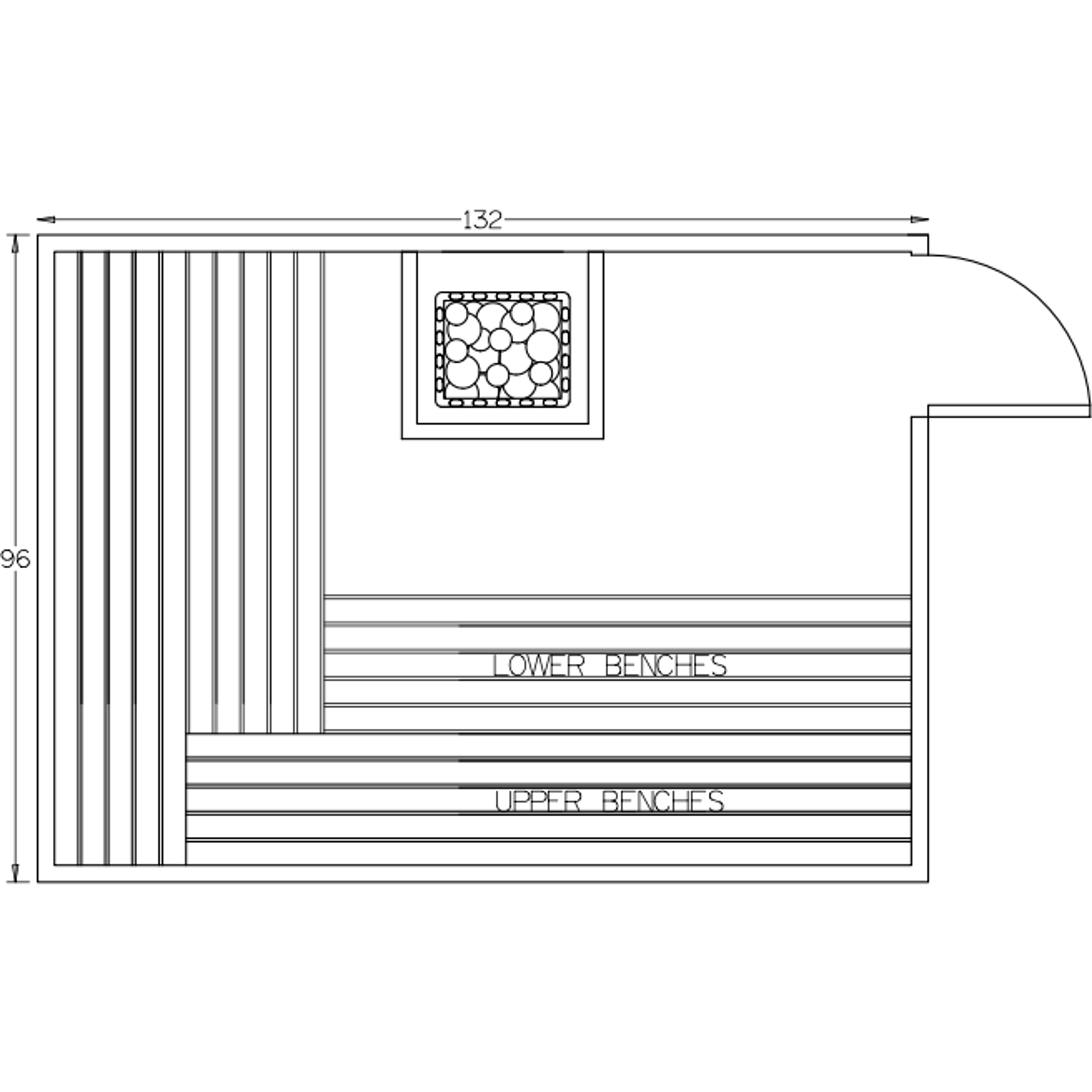 Finnish Sauna Builders 8' x 11' x 7' Pre-Built Indoor Sauna Kit