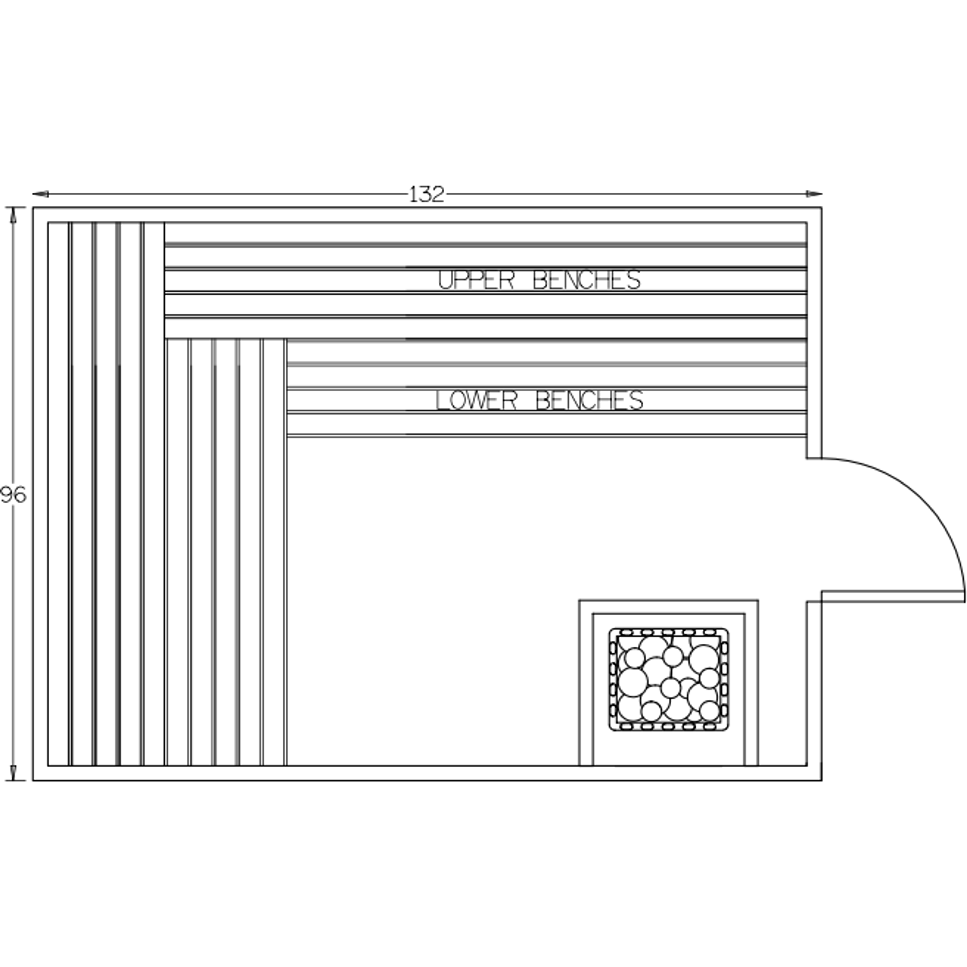 Finnish Sauna Builders 8' x 11' x 7' Pre-Built Indoor Sauna Kit
