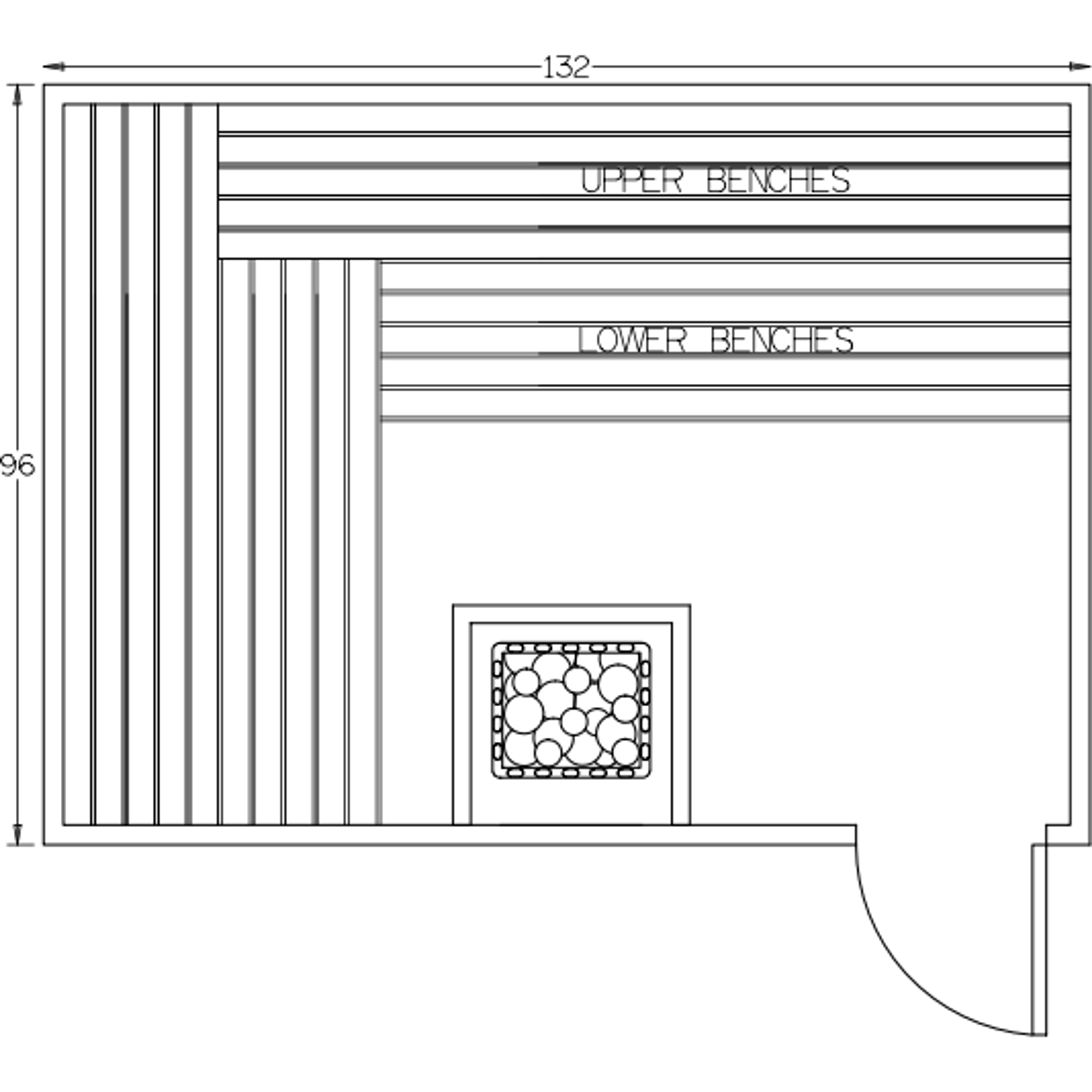 Finnish Sauna Builders 8' x 11' x 7' Pre-Built Indoor Sauna Kit